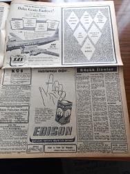 Zafer Gazetesi - 19 Eylül 1957 - Seçimlerin Yaklaşmış Bulunduğu Şu Günlerde Muhalefet Saflarında Büyük Çöküntüler Oluyor - Gecekonduların Tapuları Veriliyor - York Shire Poste'un Yazısı Türkiye'nin Kıbrıs'la Alakasını Unutmak Siyasi Felâket Olur - Pakistan Dawn Gazetesi Atatürk Üniversitesini Hararetle Övüyor - Bilecik Konserve Fabrikasının Temeli Dün Törenle Atıldı - Muhalefetin İğrenç Propagandası - Ankara Sel Felaketi Sebebiyle Celal Bayar'a Gönderilen Telgraflar - İstanbul Ve Ankara'da Seçim Faaliyetleri - Konya'da Yeni Gar Binasının Temeli Atıldı - Beynelmilel Tiyatro Festivali - Mümtaz Tarhan'ın Dünkü İzahatı - Katherin Yazan Hans Habe Yazı Dizisi - Cezayir Meselesi Birleşmiş Milletler Kurulunda - İkinci Dünya Harbinin Duyulmamış Vakaları - Edison Ampul - Ziraat Bankası - Küçük İlanlar - Dünya Ordulararası Spor Konseyi Neticesi - Basketbol Sahasında Faaliyetler - Futbol Hastalığı Yazan Süleyman Tekil- Ankara Karması İçin Çağırılan Boksörler - Galatasaray Beşiktaş Maçı Hazırlığı