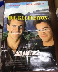 AIR AMERICA, ORİJİNAL SİNEMA AFİŞİ - AIR AMERİKA, 1990, FİLM AFİŞİ / POSTERİ - BÜYÜK BOY - ORİJİNAL - 97 X 68 cm EBADINDA - Original Turkish Big Size Movie Poster - Roger Spottiswoode, Christopher Robbins, John Eskow, Richard Rush, Mel Gibson, Robert Downey Jr., Nancy Travis, Ken Jenkins, David Marshall Grant, Lane Smith, Art LaFleur, Ned Eisenberg, Marshall Bell, YABANCI BASIM, İNGİLİZCE SİNEMA FİLM AFİŞİ