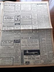 Zafer Gazetesi - 29 Eylül 1957 - Altındağ'da Gecekondu Tapuları Verildi - İşçi Eğitim Merkezinin Temeli De Dün Atıldı - Cumhuriyetçi Millet Partililerin Dünkü Hadiseli Mitingi - Norveç Kralının Celâl Bayar'a Teşekkür Telgrafı - Muhalefet Seçimleri Kaybedecekleri İçin Şimdiden Bahane Hazırlıyorlar - İsmet İnönü'nün Son Sözleri İntakı Mıdır - Nur Açıkalın Dün Hürriyet Partisinden İstifa Etti - Dirilen Sevgili Yazan Muazzez Auroba Yazı Dizisi - Pamukçuluk Toplantısı İzmir'de Yapılacak - Dahiliye Vekili Namık Gedik Ankara'ya Döndü - Kahve İtibardan Düşüyor Mu - 1950 1957 Vilayetlerde Yeni Eserler -  İstanbul'daki İstimlak Yolsuzluğu Davasına Başlandı - Yozgat Kapalı Spor Salonu Açıldı - Haftanın Şakaları Karikatür - Fenerbahçe Büyük İddia Sahibi Vefa'yı Hezimete Uğrattı - Lefter Küçükandonyadis - Galatasaray Adalet Bugün Karşılaşıyor - Demirspor Hacettepe'ye Attığı 2 Golun Üzerine Yatamadı - İki Ezeli Rakip Karşılaşıyor Ankaragücü Gençlerbirliği Maçı-Şeref Görkey Yine Beykoz Antrenörü Oldu