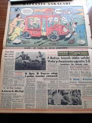 Zafer Gazetesi - 29 Eylül 1957 - Altındağ'da Gecekondu Tapuları Verildi - İşçi Eğitim Merkezinin Temeli De Dün Atıldı - Cumhuriyetçi Millet Partililerin Dünkü Hadiseli Mitingi - Norveç Kralının Celâl Bayar'a Teşekkür Telgrafı - Muhalefet Seçimleri Kaybedecekleri İçin Şimdiden Bahane Hazırlıyorlar - İsmet İnönü'nün Son Sözleri İntakı Mıdır - Nur Açıkalın Dün Hürriyet Partisinden İstifa Etti - Dirilen Sevgili Yazan Muazzez Auroba Yazı Dizisi - Pamukçuluk Toplantısı İzmir'de Yapılacak - Dahiliye Vekili Namık Gedik Ankara'ya Döndü - Kahve İtibardan Düşüyor Mu - 1950 1957 Vilayetlerde Yeni Eserler -  İstanbul'daki İstimlak Yolsuzluğu Davasına Başlandı - Yozgat Kapalı Spor Salonu Açıldı - Haftanın Şakaları Karikatür - Fenerbahçe Büyük İddia Sahibi Vefa'yı Hezimete Uğrattı - Lefter Küçükandonyadis - Galatasaray Adalet Bugün Karşılaşıyor - Demirspor Hacettepe'ye Attığı 2 Golun Üzerine Yatamadı - İki Ezeli Rakip Karşılaşıyor Ankaragücü Gençlerbirliği Maçı-Şeref Görkey Yine Beykoz Antrenörü Oldu