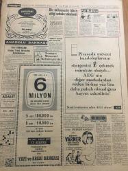 HÜRRİYET GAZETESİ  1 AĞUSTOS 1966 YIL :19 SAYI :6557----Zam yerine ikramiye teklifi kuvvet kazandı --Af Kanunu Görüşülecek Olan Senato dün de Toplanamadı ---CKMP Kıbrıs için gensoru açılmasını istedi --MP iktidarı intikamcı  davranmakla suçladı ---Emekler  bugünden itibaren yeni şekle göre satılacak ---Radyo Programları ---Bir milyonerin idare ettiği şebeke yakalandı ----Reşat Aksan :İdare meclis azası , Ahmed Dallı  : İdare meclis azası  ,Nejat Eczacıbaşı  :İdare meclis azası  ,Vehbi Koç : İdare meclis azası , Bedi Yazıcı :İdare meclis  başkanı ,: Tam hayat sigortanın  kurucuları ve yöneticileri Türk ve yabancı iş aleminde  daima en ön  safları işgal  etmiş  halka ve memlekete faydalı olmak gayesiyle  çalışan  güvenebileceğimiz kimselerdir ----İngilizler şampiyonluklarını kutluyor ---Anlaşıp  sevişmek için Türkçe öğreniyor ---Oto -stopla yurduna gidiyor ----Bazzaz ile Molla Barzani ,Rusya da Görüşecekler ---