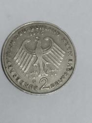 Almanya 2 Mark 1975 D SERİSİ Konrad Adenauer. 20. Yıldönümü Hatıra Para
