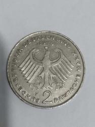 1976-F BATI ALMANYA DEUTSCHE 2 MARK ORİJİNAL MADENİ PARASI