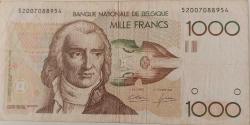 1980 BELÇİKA 1000 BİN FRANK KAĞIT PARASI ORİJİNAL 52007088954 NADİR