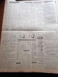 Zafer Gazetesi - 2 Eylül 1959 - CENTO Ekonomik Komitesi Dün Sabah Toplandı - Celal Bayar'ın Kabulü - Adnan Menderes Kıbrıs'la Yakından Alakadardır - Amerikan Başkanı Eisenhower İtalyan Başvekili Segni İle Görüşecek - Konya Ve Turhal Şeker Fabrikaları - H. Suphi Göker Dün Vefat Etti - Keresteciler Hükümetten Büyük Bir Alaka Görmüştür - İzmir'in Kurtuluş Bayramı - Kadınlar Neden Daha Çok Yaşarlar Yazan Doçent Doktor Şükrü Kaynakçalan - Profesör Pi Çizen Van Den Bron - Samsun Güven Otobüsleri - Nafiz Özsoy Etibank Umum Müdürü Muavini Oldu - Eisenhower Kruşçef Görüşmesi Arefesinde Doğu Ve Batı Arasında Bir Mukayese - Hindistan'da Siyasi Bir Buhran ihtimali Belirdi - Bu Ses Beni Ele Verecek Yazan J. H. Chase Yazı Dizisi - İstanbulspor Feriköy Maçı - Fenerbahçe Kasımpaşa Maçı - Ufa Margarin - Meşhur Alman Malı 12 Kişilik Lüks Goliath Otobüsleri - Sümerbank - Michigan Makinaları - Neriman Altındağ Tüfekçi - Nevin Demirdöven