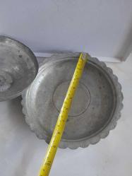 ANTİKA -OSMANLI İŞLEMELİ BAKIR SUNUMLUK  23 CM ÇAP