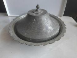 ANTİKA -OSMANLI İŞLEMELİ BAKIR SUNUMLUK  23 CM ÇAP