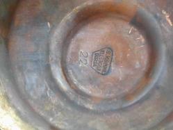 ANTİKA BAKIR DEMLİK 22 NUMARA 22 CM ÇAP S . KİRMİKİL BURSA YAPIMI