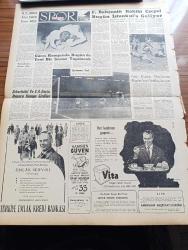 Zafer Gazetesi - 11 Eylül Cuma - Pakistan Hariciye Nazırı Manzur Kadir İstanbul'da Yaptığı Basın Toplantısı - Refik Koraltan'ın Riyasetinde Kore'ye Giden Parlamento Heyetimiz - CENTO Askeri Komite Şerefine Resmi Kabul - Dün Şiddetli Zelzele Varto Kazasına Bağlı Bir Köyde 30 Ev Yıkıldı - Ankara Otelinin Temeli Dün Merasimle Atıldı - Hilton Oteli'nin 8 Ayda Temin Ettiği Döviz - Kıbrıs Türkleri Lideri Fazıl Küçük Türk Hükümeti Gerekeni Yapacaktır - Av Uçaklarının Gösterisi - Çubuk Barajının İkinci Su İsale Hattı Açıldı - Tahran Atom Merkezinde Dört Öğrenci Staj Görecek - Peygamber Sevgisi Yazan Ragıp Akyavaş - Sovyet Başvekili Kruşçef'in Amerika'yı Ziyareti Hazırlığı - Kırgızistan'da Yüksek Medeniyette Türk Şehri - Avrupa Halkları Ansiklopedisi - Luis Alberto Del Parana Ankara Palas Salonunda - Fenerbahçe'nin Rakibi Csepel Bugün İstanbul'a Geliyor - Şekerhilal ve 6 Ankaragücülü Futbolcu Kampa Girdiler - Fuar Kupası Maçlarına Bugün İzmir'de Başlanıyor - Vita Yağ - Türkiye Emlak Kredi