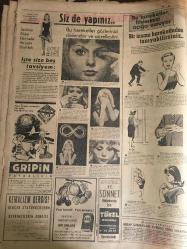 HÜRRİYET GAZETESİ 16 AĞUSTOS 1964 YIL :17 SAYI :5852---Limana giren tekne emaneti getirmişti  denizde kırmızı ışık yanıp söndü ---İktisadi ablukanın kaldırılmasını  Yunan Hükümetinden talep  ettik ---Yunan basını Kıbrıs taksim ediliyor  diyor ---Radyo Programları ---Bankadan çaldığı parayı aynı bankaya yatırırken  tutuldu ---Erkeklerin  3 milyon fazla olmaları onları daha cazip  görünmeye zorluyor ---Haydar Paşa Garı Nasıl Havaya Uçuruldu ?--Fenerbahçe ye böyle antrenör  gelmedi --Galatasaray kampa girmeyecek---Beşiktaş İ.Spor önünde ilk ciddi imtihanını veriyor --Türkiye -İsrail Bugün Yarışıyor ---Clay evlendi --Adnan Şenses :Odeon plaklarında satışa arz edilmiştir ---Kayıklardan gelen malzemeler ekmek ve sudan mühimdi ---Orta öğretimde  öğrenci kayıtları  başlıyor ---Bir kadın  beğendiği erkeği nasıl cezbeder -----Erkekler kadınlarda nelere dikkat eder ----