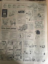 HÜRRİYET GAZETESİ 16 AĞUSTOS 1964 YIL :17 SAYI :5852---Limana giren tekne emaneti getirmişti  denizde kırmızı ışık yanıp söndü ---İktisadi ablukanın kaldırılmasını  Yunan Hükümetinden talep  ettik ---Yunan basını Kıbrıs taksim ediliyor  diyor ---Radyo Programları ---Bankadan çaldığı parayı aynı bankaya yatırırken  tutuldu ---Erkeklerin  3 milyon fazla olmaları onları daha cazip  görünmeye zorluyor ---Haydar Paşa Garı Nasıl Havaya Uçuruldu ?--Fenerbahçe ye böyle antrenör  gelmedi --Galatasaray kampa girmeyecek---Beşiktaş İ.Spor önünde ilk ciddi imtihanını veriyor --Türkiye -İsrail Bugün Yarışıyor ---Clay evlendi --Adnan Şenses :Odeon plaklarında satışa arz edilmiştir ---Kayıklardan gelen malzemeler ekmek ve sudan mühimdi ---Orta öğretimde  öğrenci kayıtları  başlıyor ---Bir kadın  beğendiği erkeği nasıl cezbeder -----Erkekler kadınlarda nelere dikkat eder ----