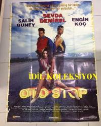 OTOSTOP, ORİJİNAL, SİNEMA AFİŞİ - 1996, FİLM AFİŞİ / POSTERİ - DEV BOY - ORİJİNAL - 160 X 110 cm EBADINDA - Original Turkish Big Size Movie Poster - Salih Güney - Sami Güçlü, Uğur Tual, Sevda Demirel, Engin Koç, Erdo Vatan, Levent Çakır, Tuncer Necmioğlu, Erdinç Dinçer, Volkan Gücer, Eastman, Yeni Tual Film, Fono Film