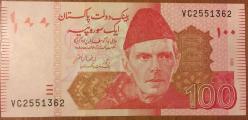 PAKİSTAN 100 RUPI ÇİL 2019 KAĞIT PARA RESİMDEKİ ÜRÜN
