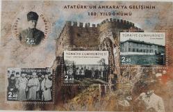 2019 ATATÜRK'ÜN ANKARAYA GELİŞİNİN 100. YILDÖNÜMÜ MNH HATIRA BLOK