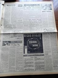 Zafer Gazetesi - 27 Ekim 1959 - Batı Almanya'ya 2 Milyon Metre Pamuklu Dokuma İhraç Edilecek - Kanadalı Gazeteci Arthur Blakely Türkiye Orta Doğu'da Bekçidir - İran Şahı Muhammed Rıza Pehlevi'nin Doğum Günü - Cumhuriyet Bayramı'nda Bulunacak Yabancı Heyetlerdre Ankara'ya Geliyor -  Ankara Ebe Okulunu Muavenet Vekili Doktor Lütfi Kırdar Hizmete Açıyor Fotoğrafı - Hınıs'daki Depremin Bilançosu - Kral Oidipus Tragedyası İstanbul'da - Mahzun Prenses Margaret - Elektrik Kömürü İmal Eden Fabrika Tevsi Olunacak - Büyük Kumar Yazan Thomas Costain Yazı Dizisi - Profesör Doktor Bahtiyar Demirağ - Türk Kadınlar Birliği 29 Ekim'de Konser Verdirecek - İrticai Beyanname Dağıtanlar Aranıyor - Emniyet Müdürlüğüne Ahmet Paftalı Tayin Oldu - Kruşçef Romanya'yı Neden Ziyaret Etmiş - Kibar Aileler Yazan M. Druon Yazı Dizisi - Batı Almanya Başvekili Adenauer Paris'i Ziyaret Edecek - Doktor Severo Ochoa Nobel'i Kutluyor - Kuzey Kore'de Çinlilerle Sovyetlerin Mücadelesi - Sana Nebati Margarin - Edison Ampul