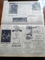 Zafer Gazetesi - 3 Kasım 1959 - Ankara Üniversitesi Açılış Töreninde Rektör Ordinaryüs Profesör Suut Kemal Yetkin'in Yaptığı Konuşma - Ankara Üniversitesi Açılış Töreninde Reisicumhur Celal Bayar Meclis Reisi Refik Koraltan Başvekil Adnan Menderes Ve Bazı Vekiller de Hazır Bulundular - Yeniden Dinamizm Kazanan Bir Memleket Türkiye - Sanatkar Halide Pişkin Toprağa Verildi - Birleşmiş Milletler'de Silahsızlanma Müzakereleri - Winston Churchill'in Heykeli - Air France'nin Ankara Paris Hattı - Tanınmış Film Artisti Gary Cooper Film Galasında Prenses Margaret İle - Dünya Çocuk Kitapları Sergisi Dün Sabah Açıldı - Hipnotizma Ve Ameliyat - Büyük Kumar Yazan Thomas Costain Yazı Dizisi - Radyo Programı - Amerikan Çelik Grevine Son Verme Teşebbüsleri - Adım Anadolu Memleket Röportajları Yazı Dizisi - Korkunç Sır Yazan Y. A. Cook Yazı Dizisi - Hakem ve Amatör Milli Takım Mevzuunda Faik Gökay'ın Sert Beyanatı - Ankaragücü Kaptanı Hasan Yedek Fenerbahçe Maçında Yaşanan Hadiseyi Anlatıyor