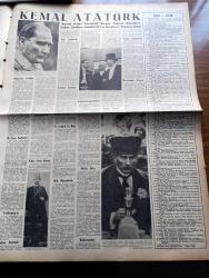 Zafer Gazetesi - 10 Kasım 1959 - Atatürk Seni Sevmek Her Türk Vatanseverinin Borcudur Celal Bayar - Ölümsüz Atatürk - Anıtkabir'den Hitap - Bugünkü Atatürk'ü Anma Programı - Atatürk Toprağa Verilirken - Büyük Kumar Yazan Thomas Costain Yazı Dizisi - Fatin Rüştü Zorlu Bu Sabah Roma'ya Gidiyor - İlkokul Öğretmenleri İçin Müfettişlik Kursu - Gümrük Binasının Temeli Atıldı - Mısır Ve Sudan Nil Sularını Paylaştılar - Atatürk'ün Gençliği - Kalbe Gelen Mermi - 1881 1938 Atatürk Kronolojisi - Carmen Operası - Üniversitelerarası Tiyatro Festivali - Futbol Federasyonu Fenerbahçe Galatasaray Beşiktaş Yöneticileri İle Toplandı - Japon Milli Serbest Güreş Takımı Şehrimizde