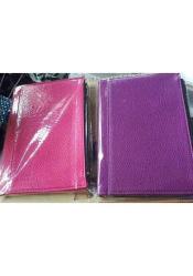 Küçük Defter Lüx 14 CM x 20 CM Yumuşak Vinlex Deri Kaplama PEMBE-MOR  KAPAK 2 Adet