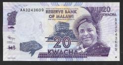 ** MALAVİ ( 20 * KWACHA ) 2012 * AA - ÇİL