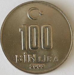 Türkiye Cumhuriyet 2003 Yılı 100 Bin Lira 6671