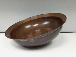 Antika Osmanlı Dönem Yazılı Nadir Bronz Çanak - Tabak