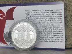 2024 - Hollanda İle Dostluk Antlaşması'nın 100. Yılı Gümüş Hatıra Parası - Darphane sertifikalı - Çil