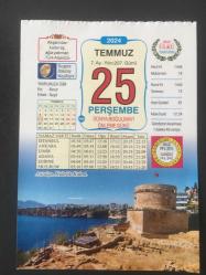 25 TEMMUZ 2024 -TAKVİM YAPRAĞI-DOĞUM GÜNÜ HEDİYESİ-VASIF ÜLKÜ TAKVİMİ,ANTALYA HIDIRLIK KULESİ,YAVRUNUZA İSİM,DÜNYANIN İLK TÜP BEBEĞİ İNGİLTEREDE DOĞDU,SAVİTSKAYA UZAYDA YÜRÜYEN İLK KADIN ÜNVANINI ALDI ,HARP AKADEMİLERİ İLE ASKERİ LİSELER KAPATILDI 2016,NÜKHET DURU,ŞEHRE NE KADAR KALDI,ŞAHANE SERSERİ DEN