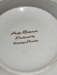 6074-KÜTAHYA PORSELEN DUA YAZILI DEKOR TABAĞI