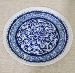 6519-BİR İLAÇ FİRMASI REKLAM DAMGALI GÜRAL PORSELEN DEKOR TABAĞI