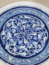 6519-BİR İLAÇ FİRMASI REKLAM DAMGALI GÜRAL PORSELEN DEKOR TABAĞI