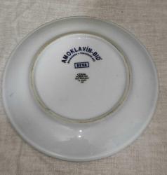 6519-BİR İLAÇ FİRMASI REKLAM DAMGALI GÜRAL PORSELEN DEKOR TABAĞI