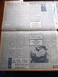 Zafer Gazetesi - 27 Şubat 1957 - Başvekil Adnan Menderes Havayı Düzeltmeye Matuf Gayretlerini Bir Kere Daha İzhar Etti - Adnan Menderes'in Memleket Hayrına Tavsiyeleri - Siyasi Komisyonun Kıbrıs Kararından Sonra Fatin Rüştü Zorlu'nun Verdiği Beyanat - Başvekil Adnan Menderes İmar Mevzuunda Geniş İzahlarda Bulundu - Nafia Vekili Ethem Menderes'in Etraflı Konuşması - Maarif Ve Ticaret Bütçeleri Kabul Edildi - Suvat Vapuru Dün Bir Yolcu Gemisine Hafifçe Çarptı - 25 Bin Liralık Rüşvet ve Şantaj Hadisesi - Ürdün Amerikan Yardımını Kabul Ediyor - Hasan Polatkan'ın 1957 Mali Yıl Bütçesine Dair Konuşması - Andaluz Santiago Bale Revüsü - Yeni Turist Polisi Şubesi İstanbul'da Faaliyete Geçti - Opera Van Gogh Yazan Orhan Remzi Yüreğir - Orhan Seyfi Orhon Köşe Yazısı - Kıbrıs Meselesi Birleşmiş Milletlerde Selim Sarper'in Verdiği Beyanat - Milli Takım Namzetleri 6  Kasımpaşa 1 - Eskişehir'de Modern Bir Stad - Ankara Makarnası - Dünya Demiryolları Güreş Şampiyonası - Güreş Takımımızın Kadrosu