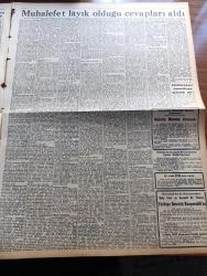 Zafer Gazetesi - 23 Şubat 1957 - Kıbrıs Meselesi Dün Karara Bağlandı - 1957 Bütçesine Haksız Delilsiz Ve Yersiz Hücumlarda Bulunan Muhalefet Layık Olduğu Cevapları Aldı - CHP Muhalefet Olarak Asab Bozucu Tahriklerden Başka Bir Şey Yapmamıştır - Kemal Biberoğlu - Psiko Sosyal Yardımlaşma Cemiyeti - Reisicumhur Dün Ankara Silah Fabrikasını Gezdi - Yüksek Askeri Şura Dün Çalışmalarına Başladı - Adana'da Bir Öğretmen Boğularak Öldürüldü - İsviçre'de Kadınlar Da Rey Verebilecek - Güzel Sanatlar Birliği Resim Sergisi Açıldı - Mimarların Balosu Bu Akşam Verilecek - Kıbrıs Meselesi Birleşmiş Milletlerde Selim Sarper'in Verdiği Beyanat - Film Yıldızı Gene Kelly - Montesi Davası Devam Ediyor - İtalyan Ordu Takımı 34 Kişilik Kafile Halinde İzmir'de - Fenerbahçe Güneşspor Maçı - Gençlerbirliği Otoyıldırım Maçı - Türkiye Boks Birinciliklerine Bugün Harp Okulu Salonunda Başlıyor - Sümerbank - Fay Temizleme Tozu - Belalı Kaptan Filmi Başrolde Henry Fonda James Cagney Ankara Sinemasında - Mason Balosu