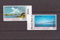 1988 Fatih Sultan Mehmet Köprüsü'nün Açılışı ve Dostluk Köprüleri (Minami Bisan ve Kita Bisan-Japonya) Mnh Lüks Tam Seri Pul      ---TC715