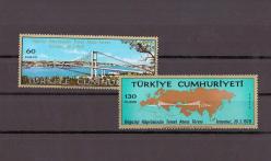 1970 Boğaziçi Köprüsünün Temel Atma Töreni Mnh Lüks Tam Seri Pul