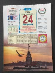 24 EKİM 2024 -TAKVİM YAPRAĞI-DOĞUM GÜNÜ HEDİYESİ-VASIF ÜLKÜ TAKVİMİ,İSTANBUL KIZKULESİ,YAVRUNUZA İSİM,SHEFFİELD DÜNYANIN İLK FUTBOL KULÜBÜ OLDU,1857,KERİME NADİR 1917-1984,İNKA TANRILARI,AKREP BURCUNDA DOĞANLAR,GÜVERCİN DEN