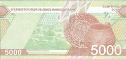 Özbekistan 5.000 Som çil kondüsyondadır