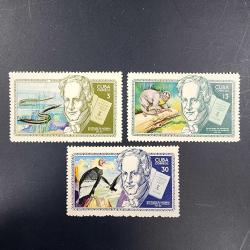 Küba / Cuba, 1969, Alexander von Humboldt'un Doğumunun 200. Yıldönümü [Mi.Nr: U 1502-1504] Kat.Değ: 6,70€, Damgasız/Şarniyersiz
