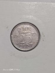 HOLLANDA 25 CENT 1973
