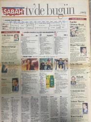 SABAH MELODİ GAZETESİ VE SABAH TELERAMA GAZETESİ -2 Ağustos 1997 -Söyleyemedikleriniz-Süleyman Turan-Ah şu kocalar-Hale Pakcan-Mimi ile Muti-Patrıck Mc Donnel-Bizim Aile-Mort Walker-Dıck Browne-Marvın-Tom Amstrong-astroloji-Mutaf tekstil-Yeşim Salkım-meltem pusat-Barış Manço-Gülben Ergen-Ersoy-Elif Dinçer--boran Kaya-Ali Öztürk-Banu sağanak-Sakıp Sabancı-Fikret Hakan-Necla Nazır-Bulut Aras-Nilgün Saraylı-Yusuf Sezgin-Yıldırım Gencer--Ediz Hun--Hülya Koçyiğit-James Belushi-Leslie Nielsen-Audrey Hepburn