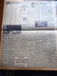 Zafer Gazetesi - 17 Ocak 1958 - Bağdat Paktı İktisadi Komitesi Bugün Toplanıyor - Soma Termik Santrali Aydın ve Nazilli'ye De Elektrik Verilecek - İngiliz Başvekili Mac Millan Kıbrıs Türkiye'ye Çok Yakındır Dedi - Türkiye Büyükelçisi Suat Hayri Ürgüplü'nün Amerikan Yardımına Dair Beyanatı - Tevfik İleri'nin Pederi Hafız Celal İleri Vefat Etti - Kan Verme Haftası Ve Kan Bankası - Misket Yazan Münir Müeyyet Bekman Yazı Dizisi - Radyo Ve Haberler Yazan Hikmet Münir Ebcioğlu - Migren Tedavisi - Mister Foot Yazan Adviye Fenik - İstanbul Yüksek Ekonomi Ve Ticaret Okulunun Kuruluş Yıldönümü - Orta Doğu Teknik Üniversitesi - Piyale Makarnası - Futbol Federasyonu Başkanı Orhan Şeref Apak'ın Beyanatı - Galatasaray Beşiktaş Maçının Hazırlıkları Son Safhada - Kopenhag Ve İzmir Karmaları Bu Akşam Ankara'ya Geliyorlar - Altaylı Oyunculardan İkisi Cezalandırıldı - Şehzade Orhan Tarihi Aşk ve Macera Romanı - Ferdi Amcanın Maceraları - Vefa Dün Emniyeti Zor Mağlup Edebildi - Amerikan Kız Koleji Takımı