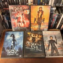 RESIDENT EVIL - 1 - 2 - 3 - 4 - 5  - DVD - ORJINAL BANDROLLU