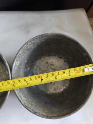 ANTİKA BAKIR ÇORBA HOŞAF  TASI EL YAPIMI 2 ADET 8X15 CM