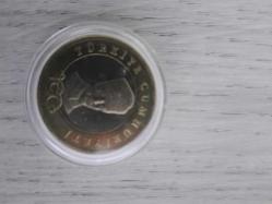 Efemera - 5 TL Hatıra Parası Türkiye Cumhuriyeti 100 Yıl - kitantik - kitaLog