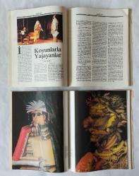 GERGEDAN Yeryüzü Kültürü Dergisi, 1987 - 1988, No: 1, 2, 3, 11, 12, 14 + Dizin 1-6 + Gergedanname [7 ADET]