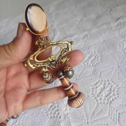 Klipsli Sallantıli Küpe Vintage