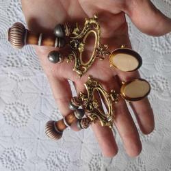 Klipsli Sallantıli Küpe Vintage