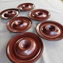 Seramik yumurtalık 6 lı set vintage