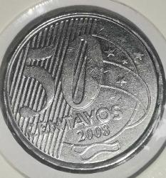 BREZİLYA 2008  50 CENTAVOS  LEUCHTRUM KAPAMASINDA