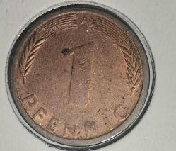 ALMANYA 1995 A 1 PFENNIG  LEUCHTRUM KAPAMASINDA